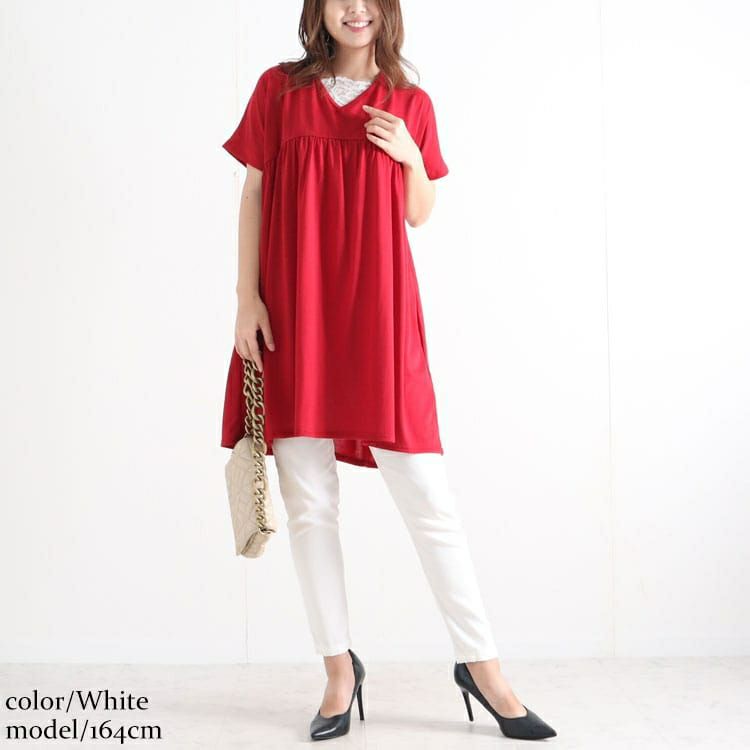 大きいサイズ レディース レース付け襟　goldy-1095 【メール便可】