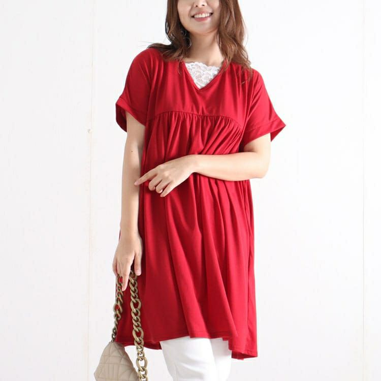 大きいサイズ レディース レース付け襟　goldy-1095 【メール便可】