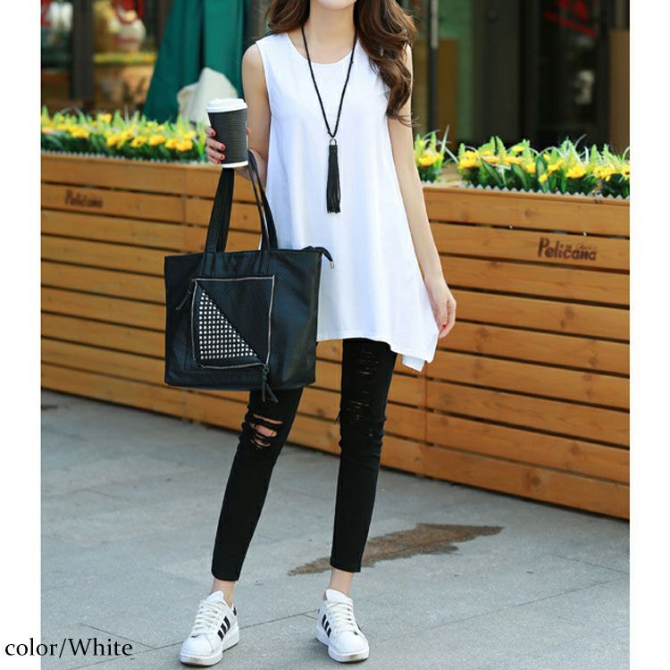 大きいサイズ レディース Aラインタンクトップ　goldy-1087 【メール便可】