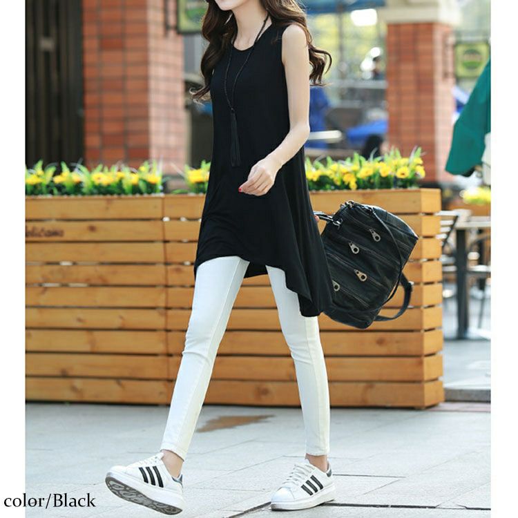 大きいサイズ レディース Aラインタンクトップ　goldy-1087 【メール便可】