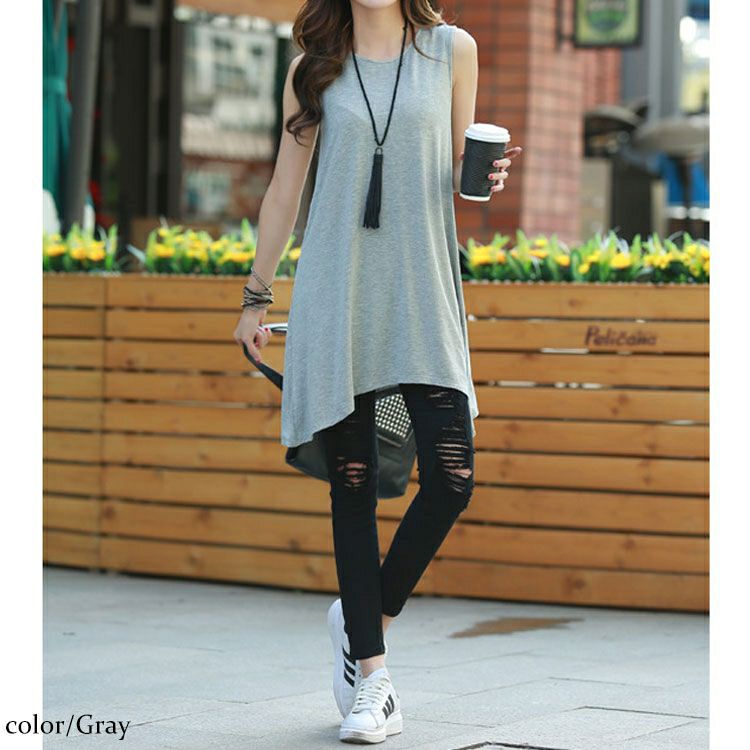 大きいサイズ レディース Aラインタンクトップ　goldy-1087 【メール便可】