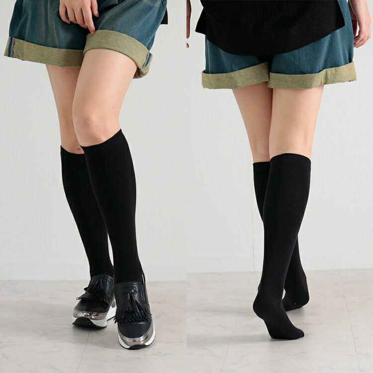 大きいサイズ レディース 着圧ハイソックス　goldy-1064 【メール便可】