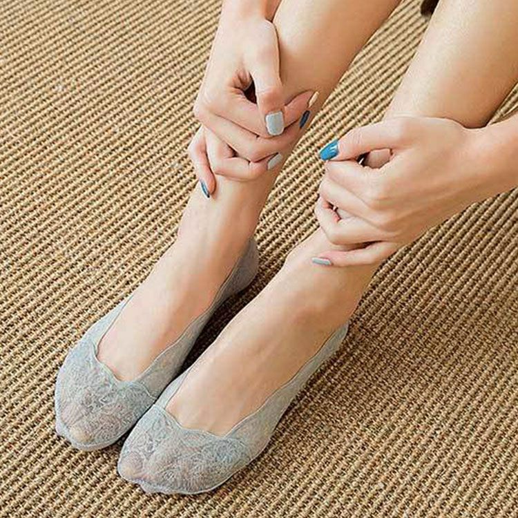 大きいサイズ レディース レース編みフットカバーソックス　goldy-1062 【メール便可】