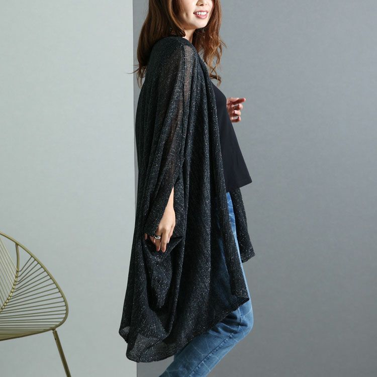 大きいサイズ レディース ストール風ロングカーディガン　jp422