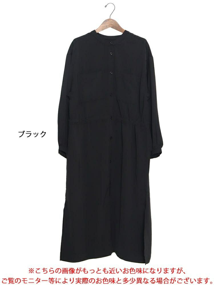 大きいサイズ レディース ドローストリングシャツワンピース　sada-6767