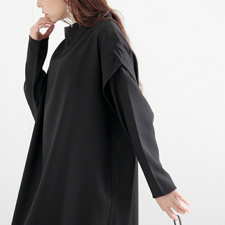 大きいサイズ レディース レイヤード風ロングワンピース　nw-22020