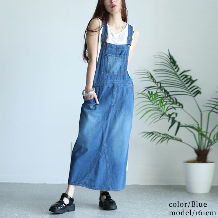 大きいサイズ レディース デニムサロペットスカート tkb-0007 | 大きい