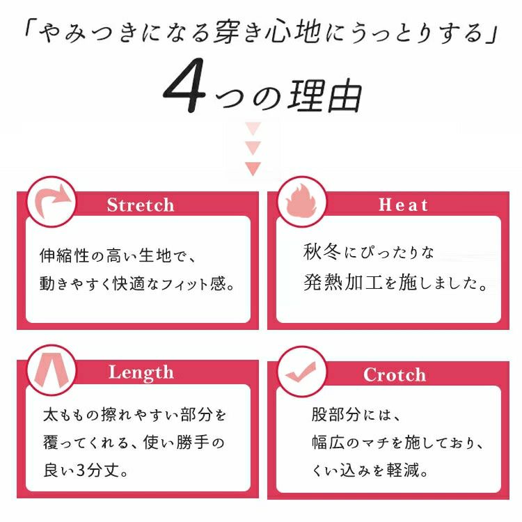 大きいサイズ レディース 抗菌防臭発熱股ズレ防止パンツ　sw-0475 【メール便可】