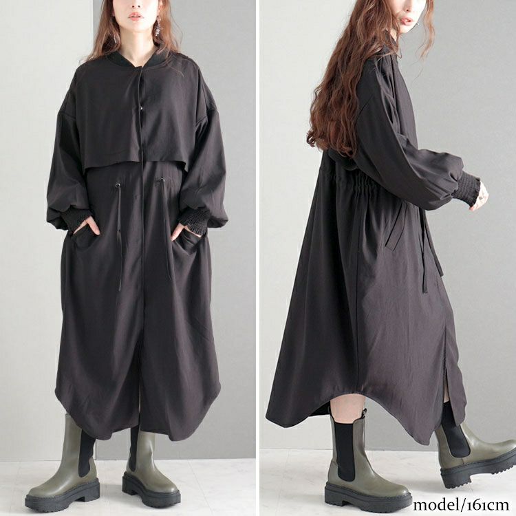 大きいサイズ レディース ロングジャケット　sw-0485