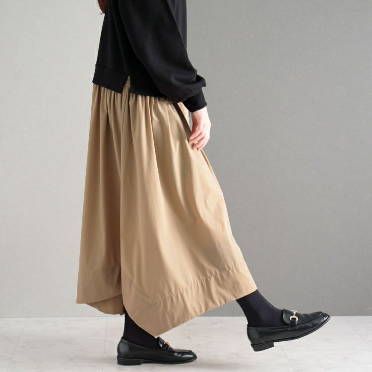 大きいサイズ レディース 異素材ドッキングワンピース　nw-22019