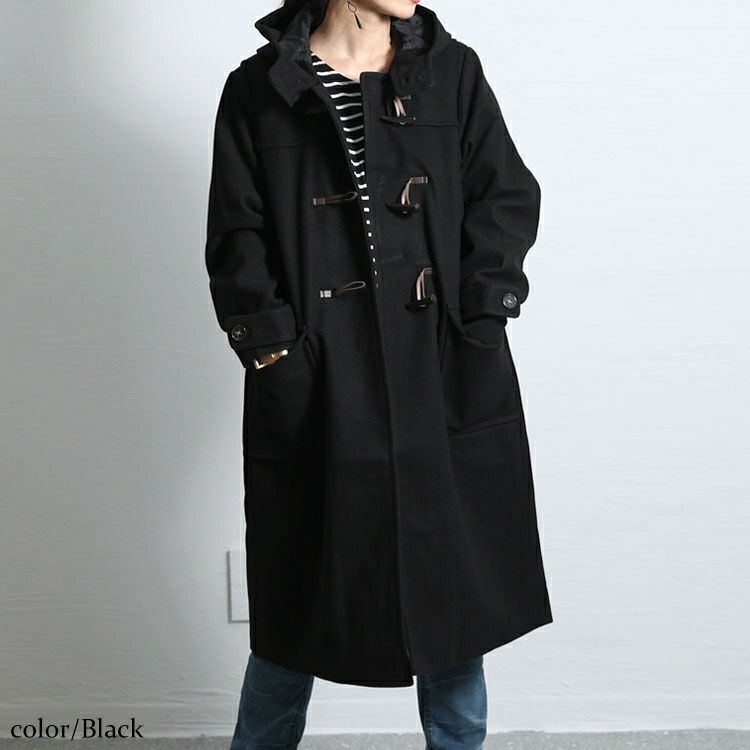 大きいサイズ レディース ダッフルコート　mnfk-122760