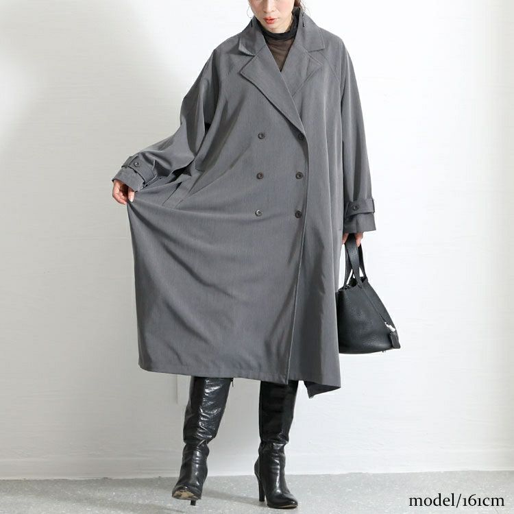 大きいサイズ レディース トレンチジャケットコート　nw-22035