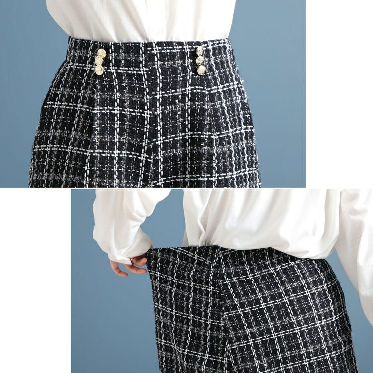 大きいサイズ レディース ツイードショートパンツ　fem-316