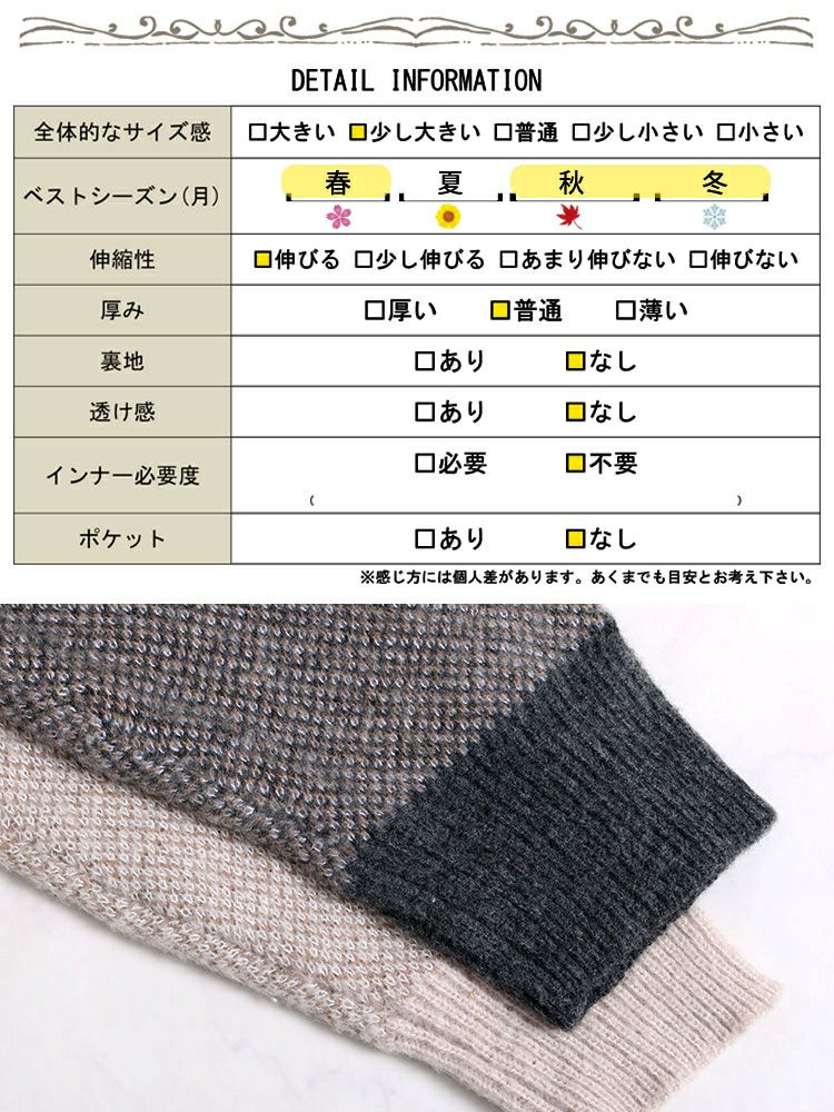 大きいサイズ レディース ニットカーディガン　and-u5625