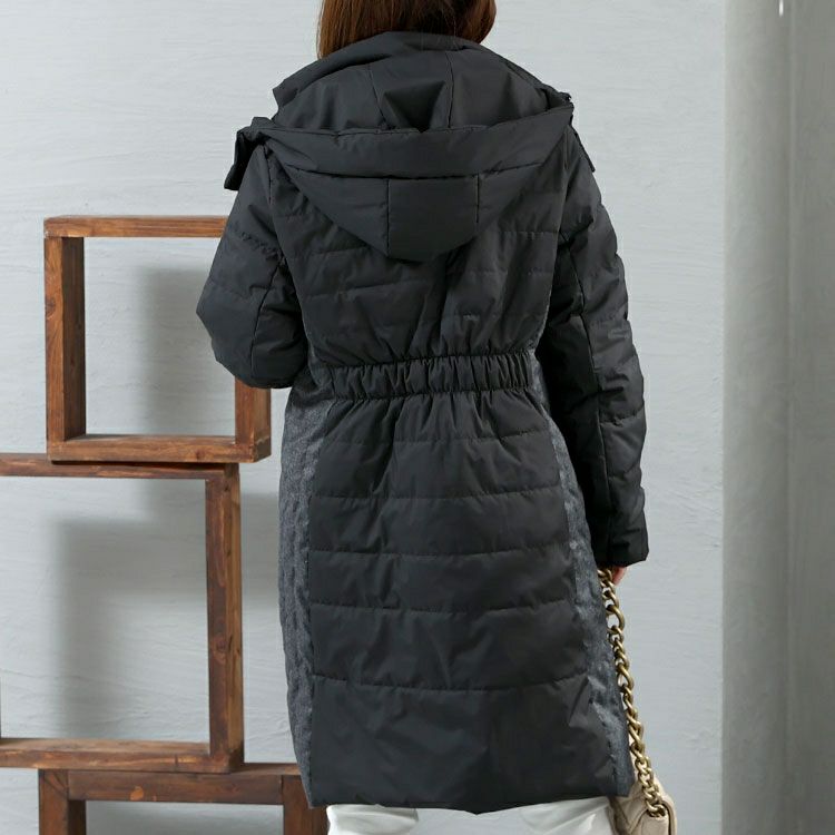 大きいサイズ レディース 防風＆蓄熱ファイバーダウンコート　mncut-522901