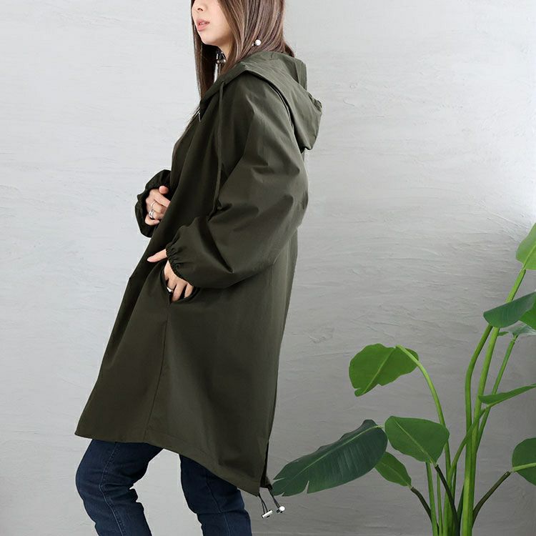 大きいサイズ レディース モッズ風ジップアップパーカー　maru-6643