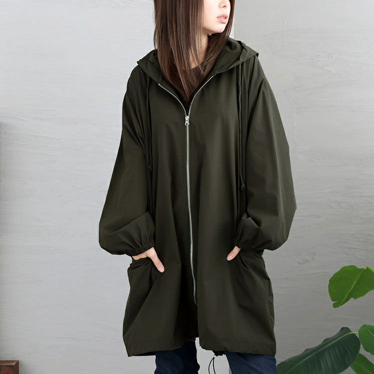 大きいサイズ レディース モッズ風ジップアップパーカー　maru-6643