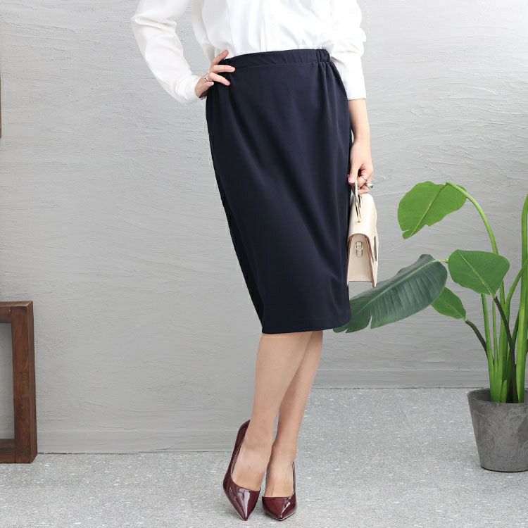 大きいサイズ レディース ストレッチナロースカート　maru-6642