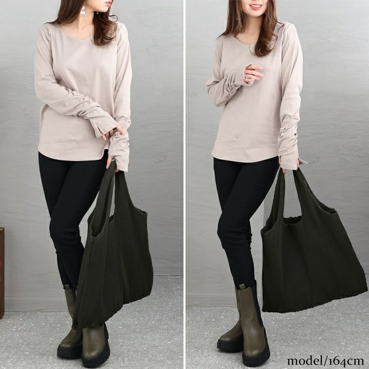 大きいサイズ レディース マイクロプリーツバッグ　art-9133