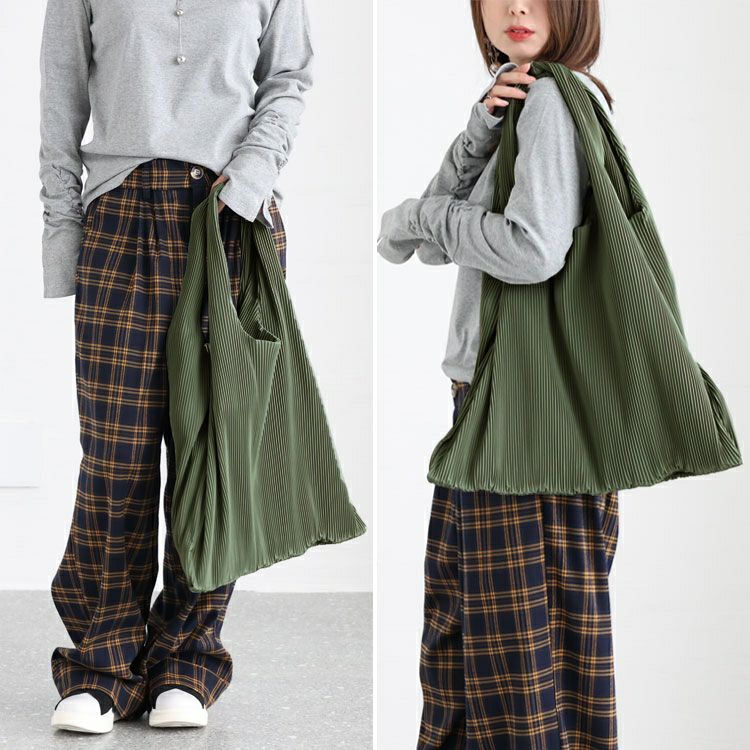 大きいサイズ レディース マイクロプリーツバッグ　art-9133