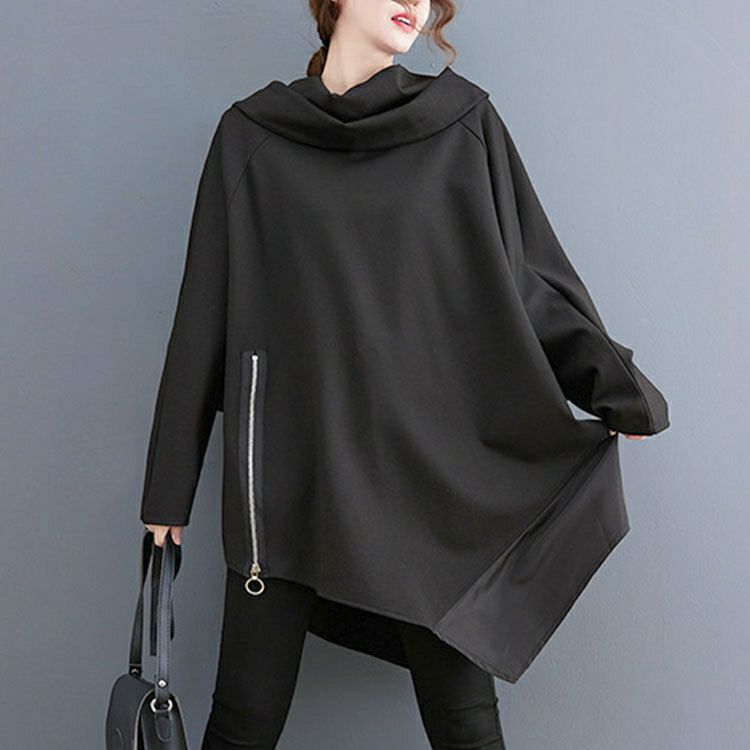 大きいサイズ レディース アシンメトリードルマンチュニック　goldy-1183