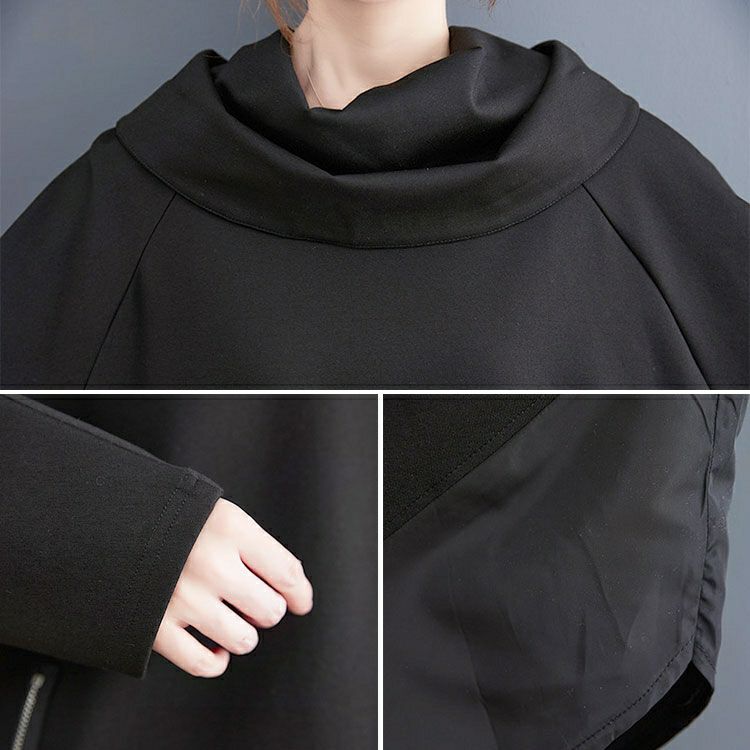 大きいサイズ レディース アシンメトリードルマンチュニック　goldy-1183