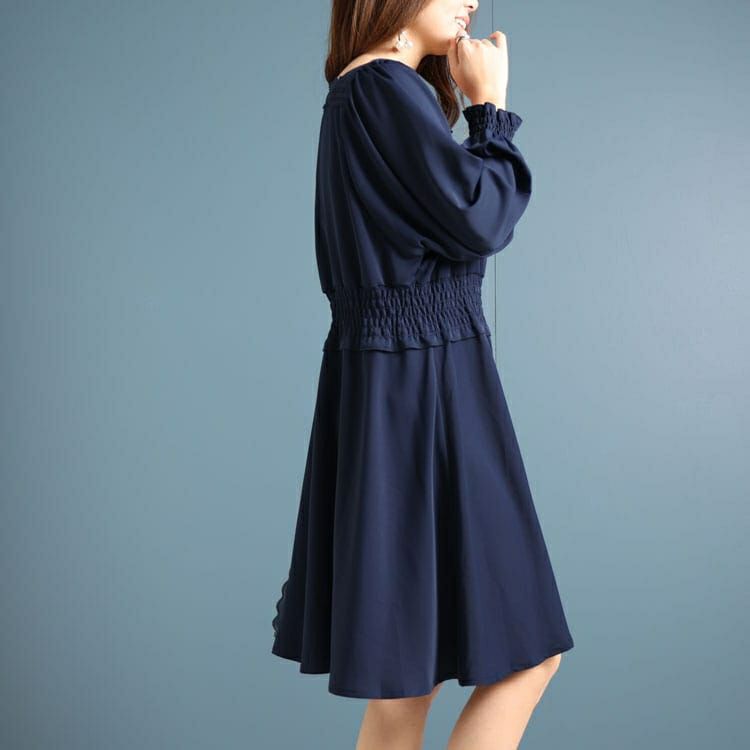 大きいサイズ レディース スクエアレースワンピース　fem-329