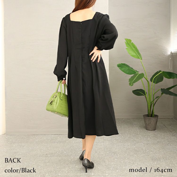 大きいサイズ レディース フロントクロスワンピース　goldy-1199