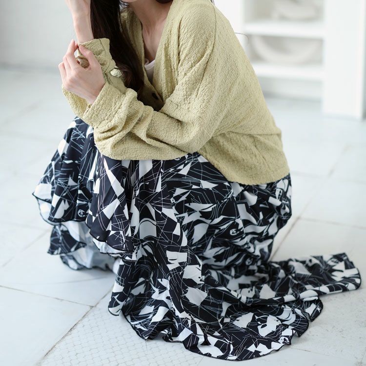 大きいサイズ レディース エスカルゴスカート　fem-344