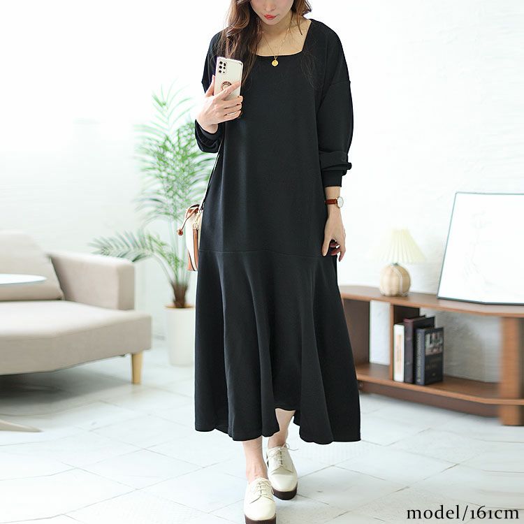 大きいサイズ レディース ふくれジャガードワンピース　bro-0013