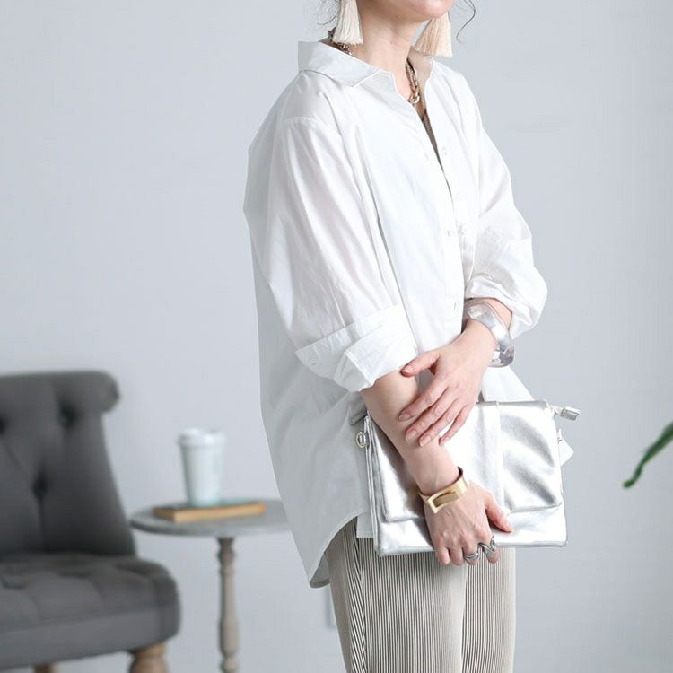 大きいサイズ レディース 洗いざらしシャツ　cpdai-657450