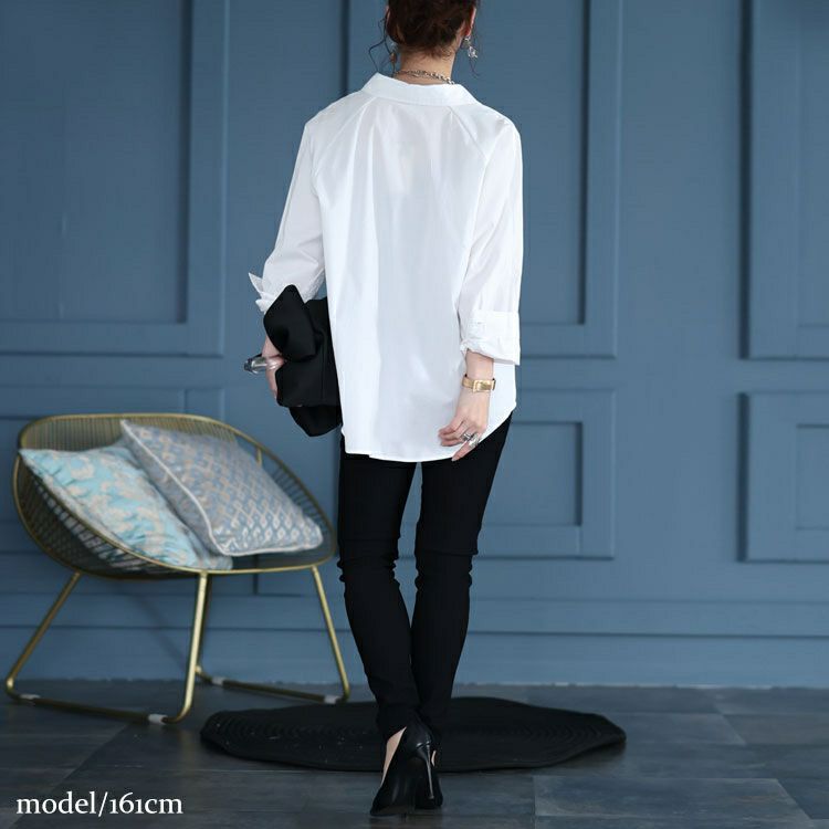 大きいサイズ レディース 洗いざらしシャツ　cpdai-657450