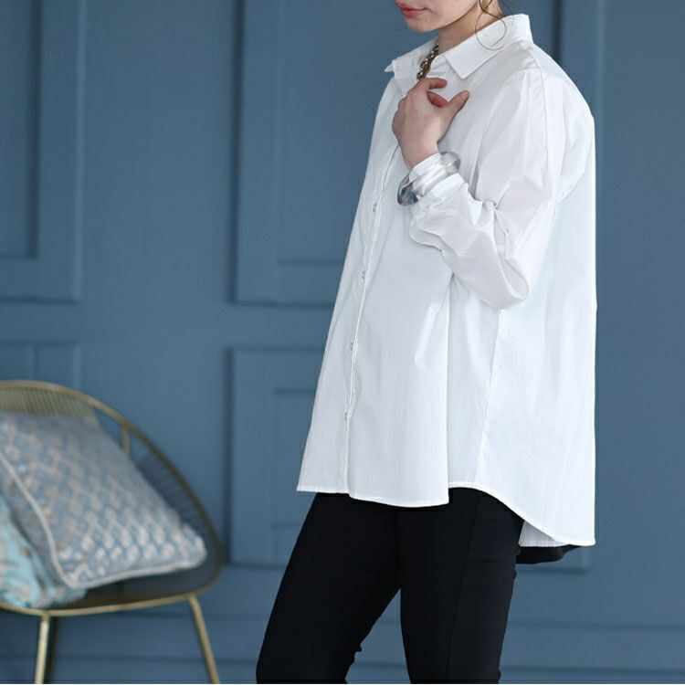 大きいサイズ レディース 洗いざらしシャツ　cpdai-657450