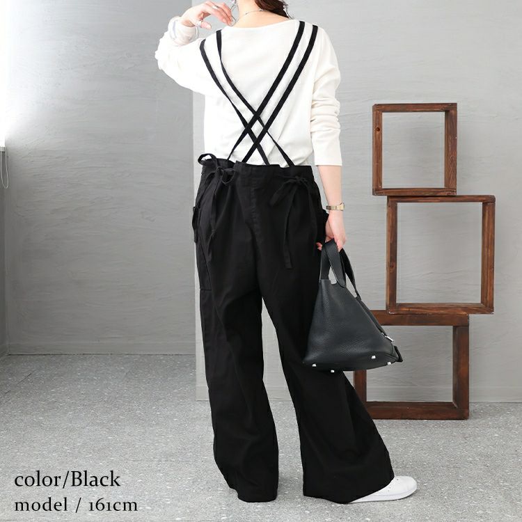 大きいサイズ レディース サイドビッグポケットサロペットパンツ　wc-0295