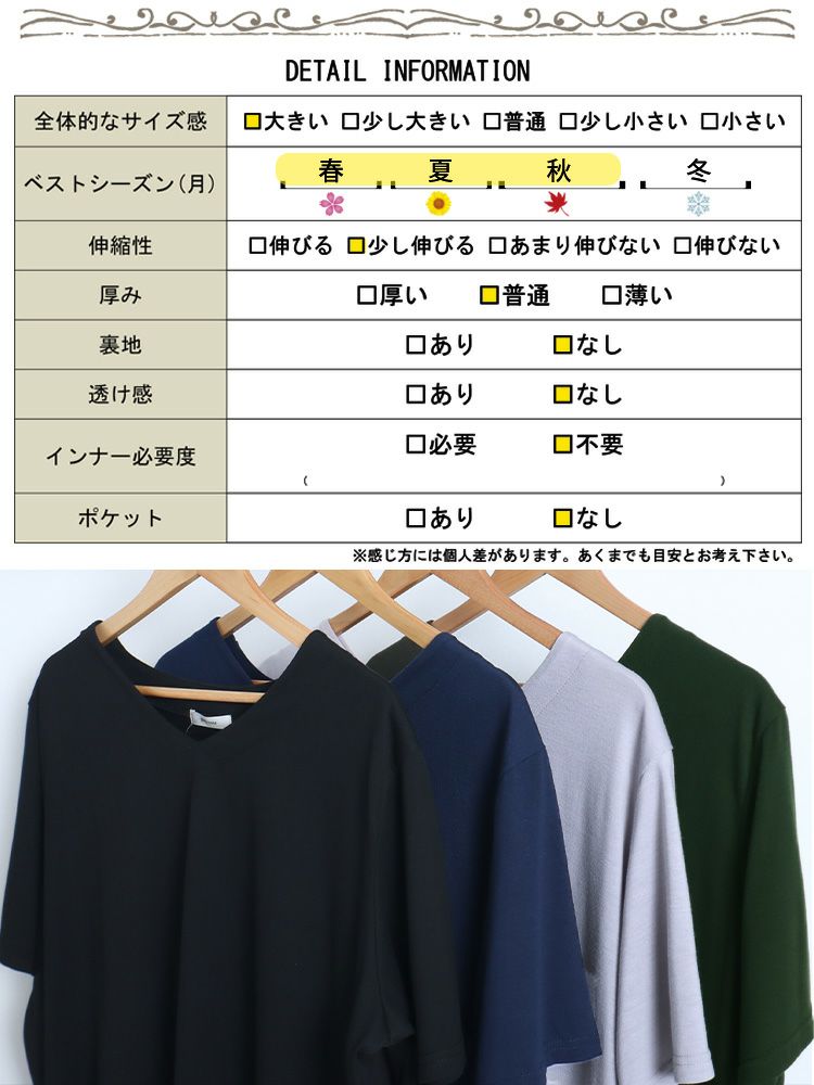 大きいサイズ レディース 異素材テールカットチュニック　mncut-122248f