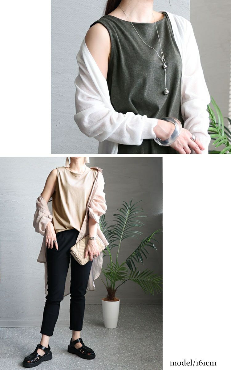 大きいサイズ レディース ボートネックタンクトップ　wk-0309