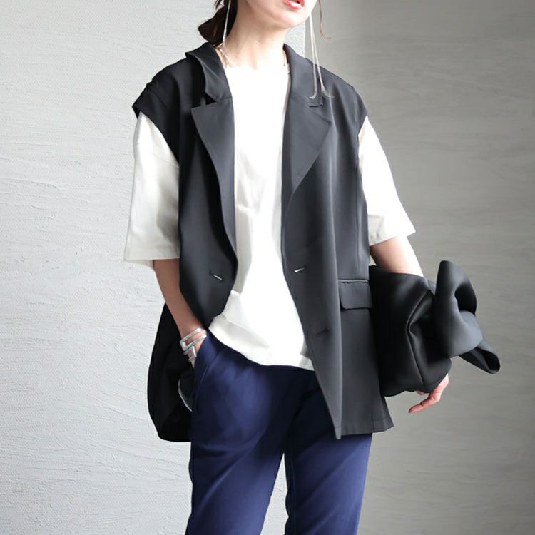 大きいサイズ レディース テーラードベスト fem-346 | 大きいサイズ