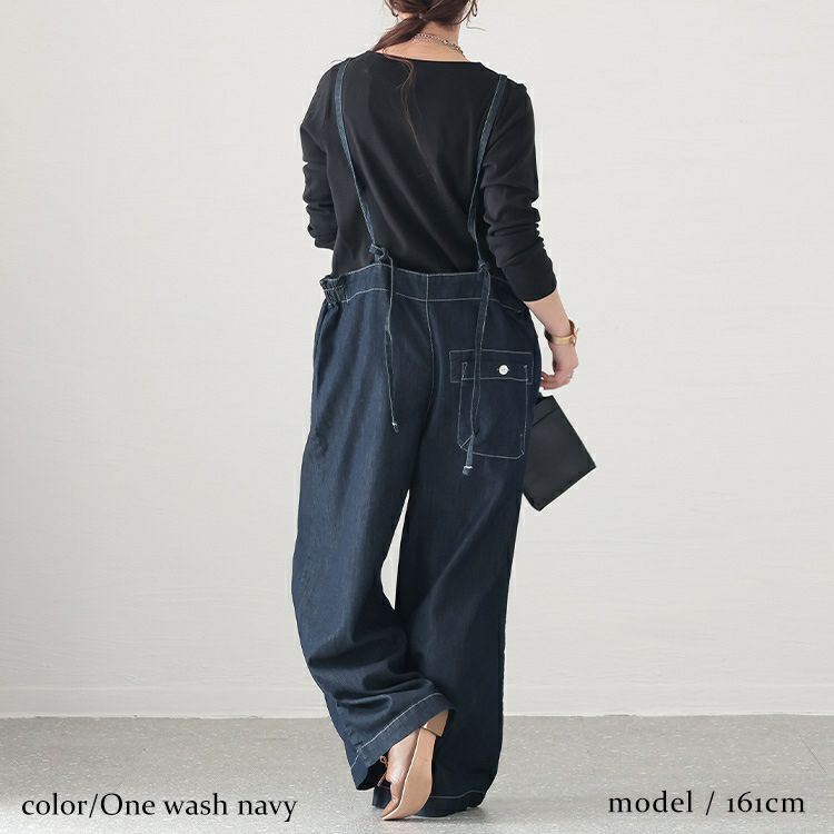 大きいサイズ レディース ライトオンスデニムサロペットパンツ　wd-0335