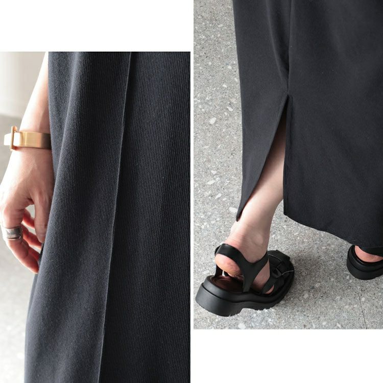 大きいサイズ レディース テレコカットワンピース　sada-6854