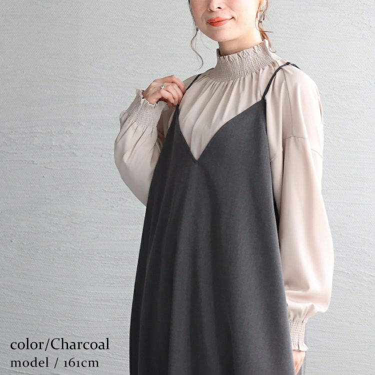 大きいサイズ レディース フレアマキシ丈キャミワンピース　maru-6661 【メール便可】