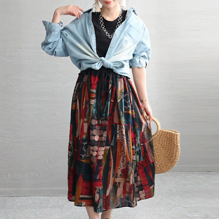 大きいサイズ レディース 接触冷感ウエストリボンワンピース　kt-23004