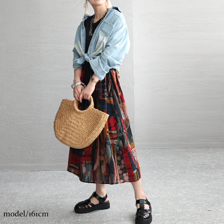 大きいサイズ レディース 接触冷感ウエストリボンワンピース　kt-23004