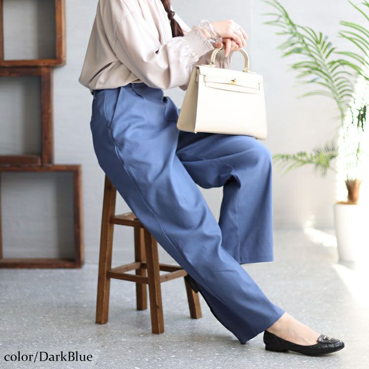 大きいサイズ レディース スラックスパンツ　fem-337