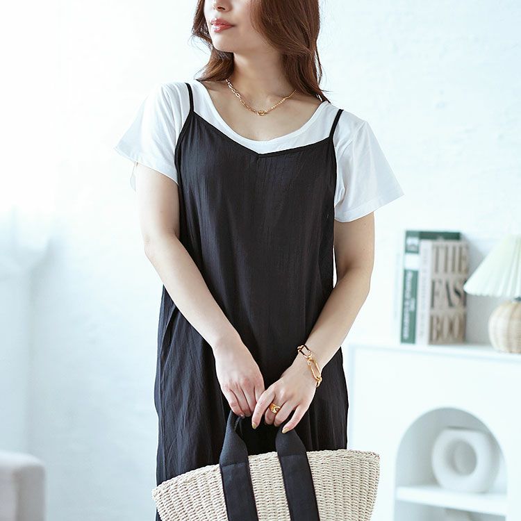 大きいサイズ レディース バックスクエアTシャツ　fem-336 【メール便可】