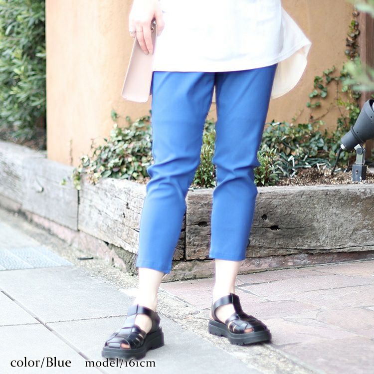 大きいサイズ レディース 接触冷感ストレッチクロップドパンツ　cpdai-657719