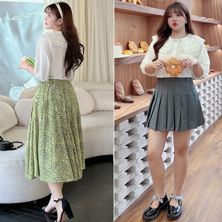 大きいサイズ レディース フリル襟ブラウス　goldy-1295