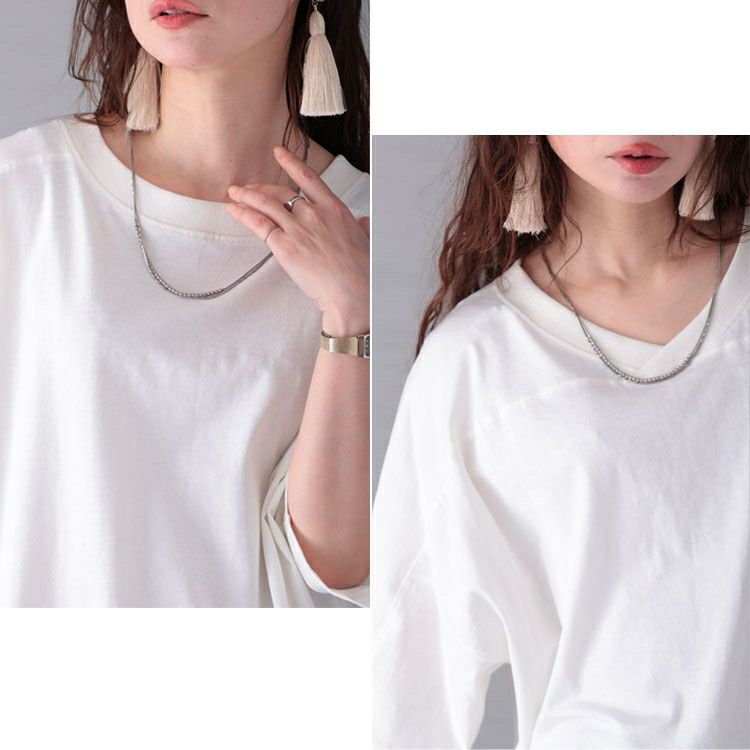 大きいサイズ レディース 前後2WAYビッグTシャツ　wk-0430 【メール便可】