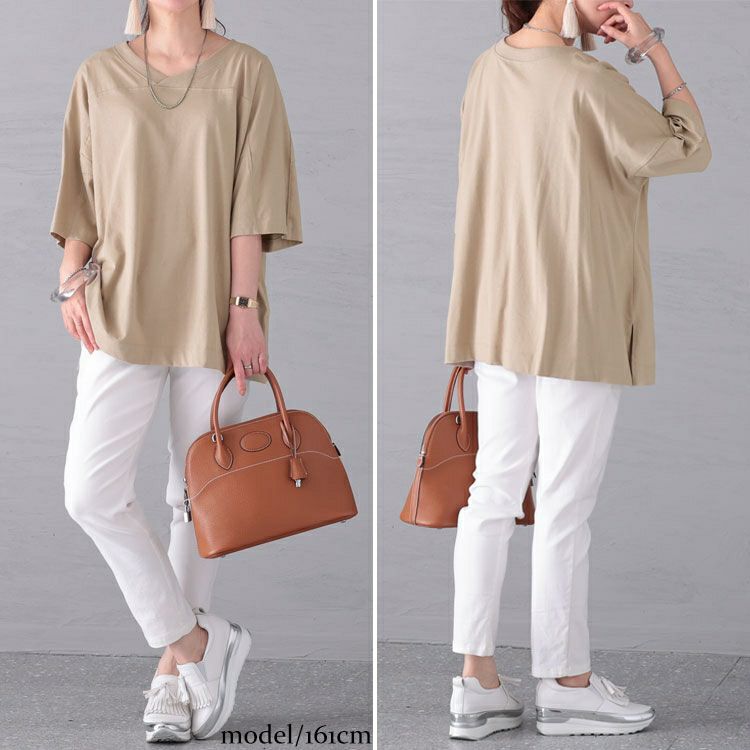 大きいサイズ レディース 前後2WAYビッグTシャツ　wk-0430 【メール便可】