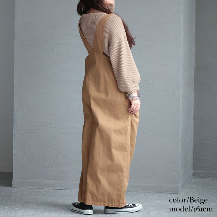 大きいサイズ レディース アシメサスペンダーサロペットパンツ　wc-0305