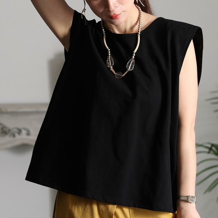 大きいサイズ レディース バックオープントップス　jp460 【ゆうパケット可】 ブラック